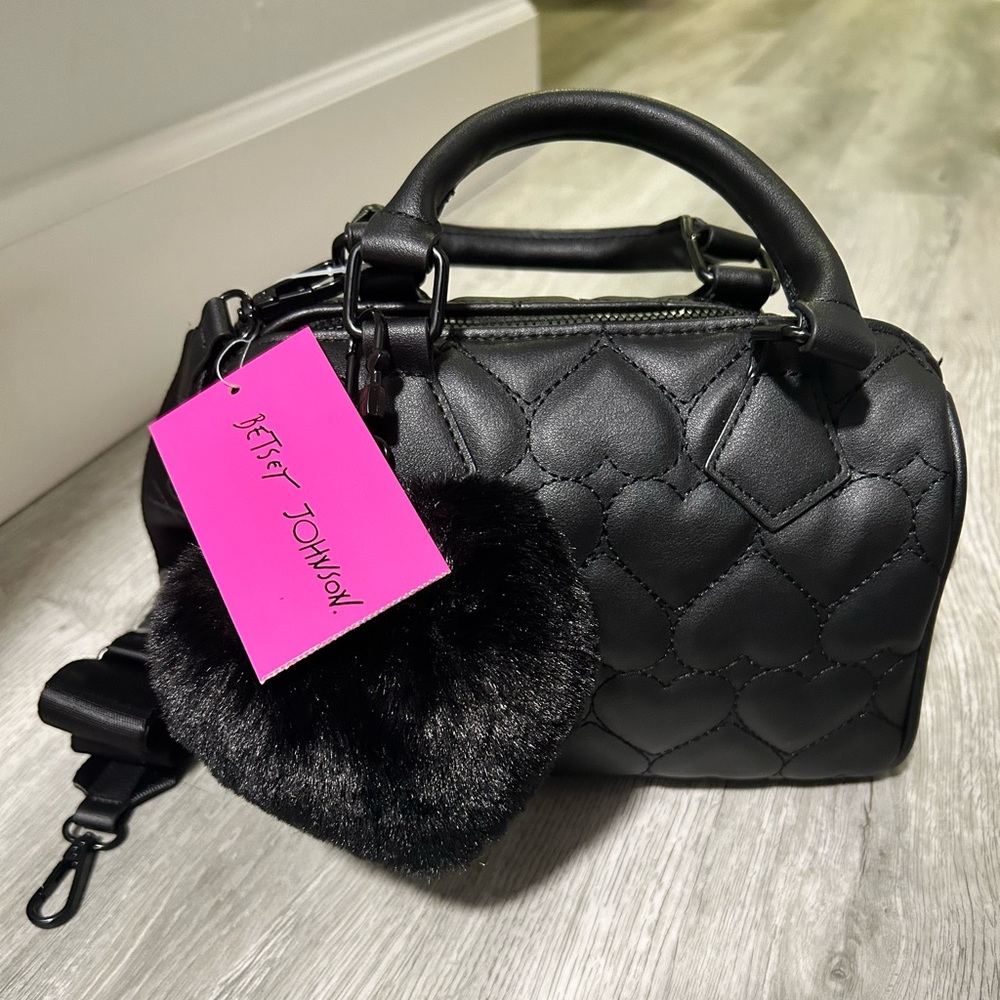 NWT Betsey Johnson Boxed Barrel Pouch